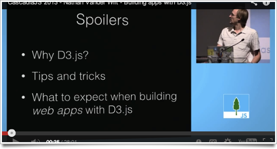 Video of my CascadiaJS presentation on building D3 webapps