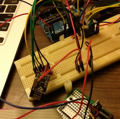 nRF24L01+ in prototyping environment